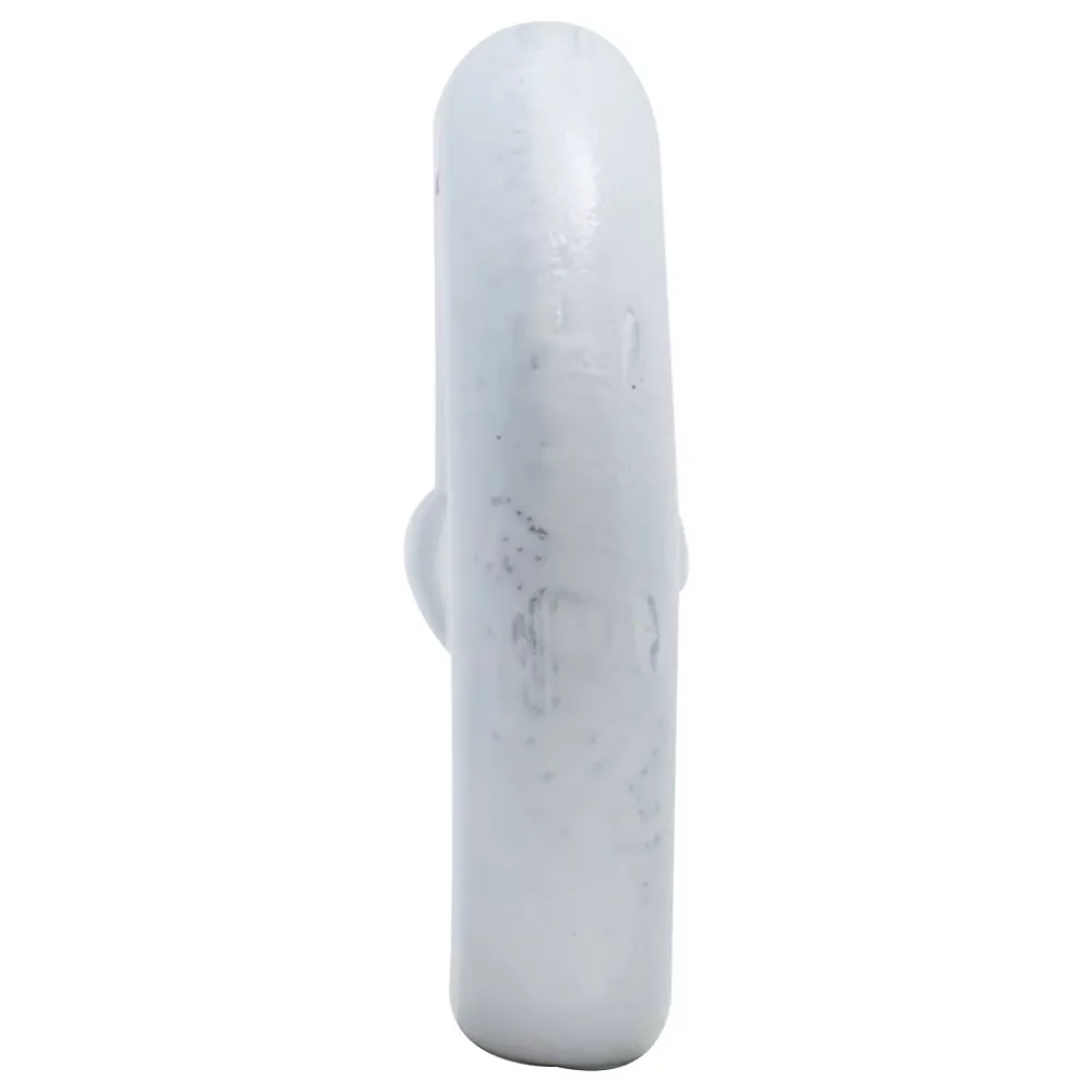 Viswood Piton à visser plastifié blanc filet bois