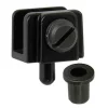 Diall Charnière D'Ameublement-2 pivots pour porte en verre l. 20 mm x H. 16 mm