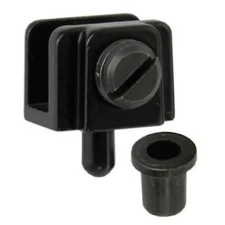 Diall Charnière D'Ameublement-2 pivots pour porte en verre l. 20 mm x H. 16 mm