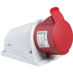 Schneider Electric Pky32w435 Schneider Pratika - Socle De Prise Incliné - 32 A 3p+n+t - 380-415 V Ca - En Saillie- Ip44