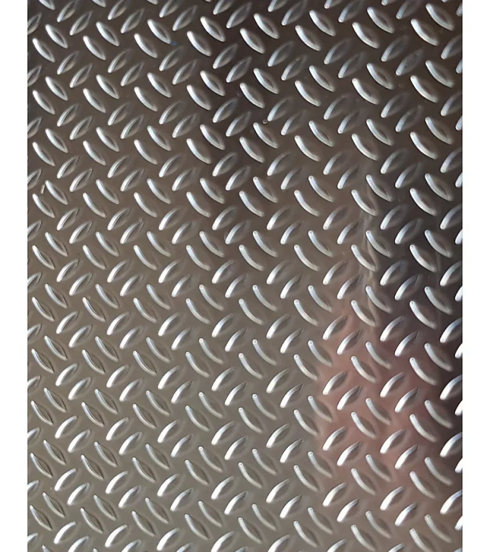 Alucouleur Plaque Aluminium Grain de riz, ép. 1/2mm, Hauteur 20cm x Largeur 110cm