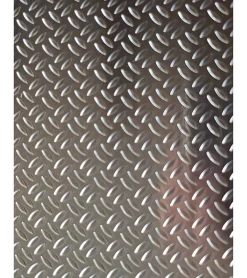 Alucouleur Tôle-Plaque Aluminium Grain de riz, ép. 1/2mm, Hauteur 20cm x Largeur 50cm