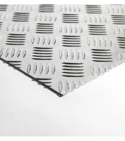 Alucouleur Plaque Aluminium Strié, ép. 2/3mm, Hauteur 30cm x Largeur 60cm
