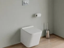 Vente-unique Mécanisme De Chasse D'Eau-Plaque de commande pour WC avec double touche - Chrome - OPULUS