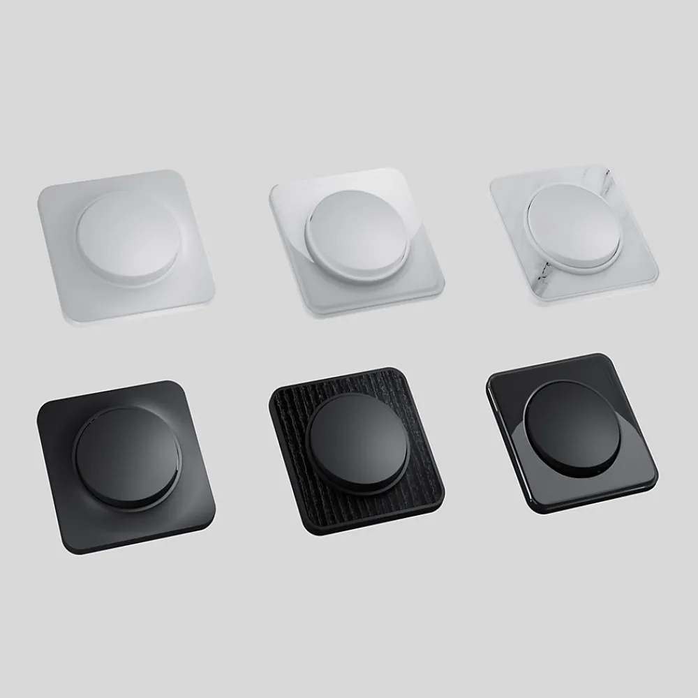 Jacobsen Plaque De Finition Pour Interrupteur Et Prise À Composer-Plaque de finition double Espen noir à assembler