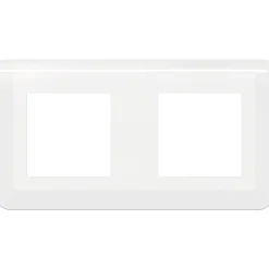 Legrand Plaque de finition horizontale compartimentée Mosaic - 2x2 modules - Blanc