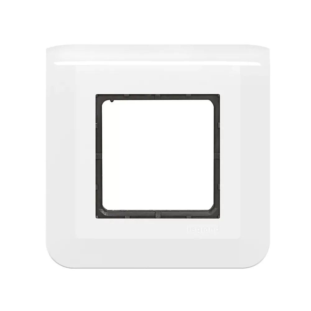 Legrand Plaque de finition 2 modules Mosaïc 0 994 72 coloris blanc l.82 x P.9 x H.82 mm