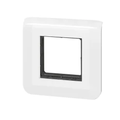 Legrand Plaque de finition 2 modules Mosaïc 0 994 72 coloris blanc l.82 x P.9 x H.82 mm