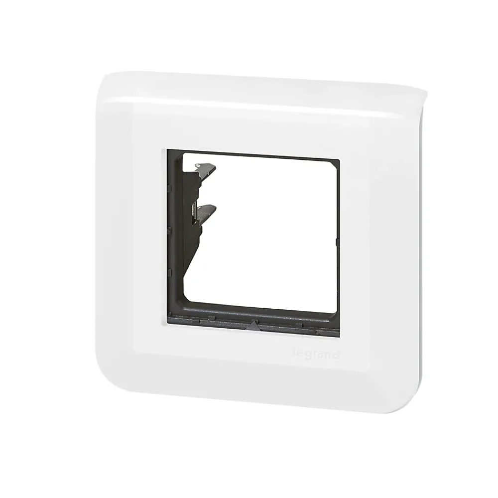 Legrand Plaque de finition 2 modules Mosaïc 0 994 71 coloris blanc l.82 x P.9 x H.82 mm
