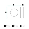 Legrand Plaque de finition 1 poste Céliane CP0121 coloris noir mat l.90 x P.9 x H.82 mm