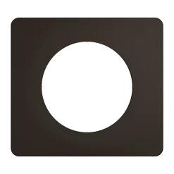 Legrand Plaque de finition 1 poste Céliane CP0121 coloris noir mat l.90 x P.9 x H.82 mm