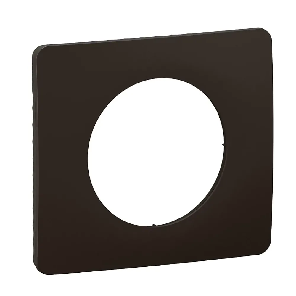 Legrand Plaque de finition 1 poste Céliane CP0121 coloris noir mat l.90 x P.9 x H.82 mm
