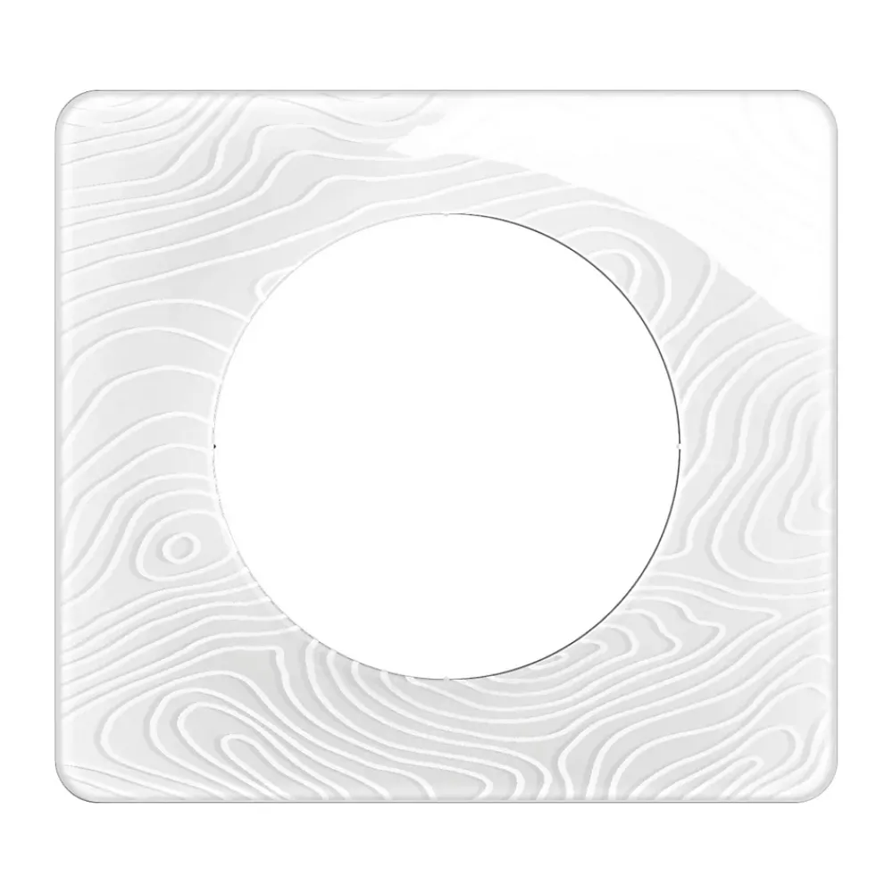 Legrand Plaque de finition 1 poste Céliane CP0621 coloris blanc relief l.90 x P.9 x H.82 mm