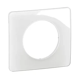 Legrand Plaque De Finition Pour Interrupteur Et Prise À Composer-Plaque de finition 1 poste Céliane CP0021 coloris blanc émaillé l.90 x P.9 x H.82 mm