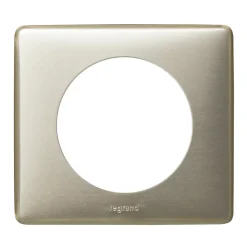 Legrand Plaque De Finition Pour Interrupteur Et Prise À Composer-Plaque de finition 1 poste Céliane 0 998 60 coloris titane l.90 x P.9 x H.82 mm