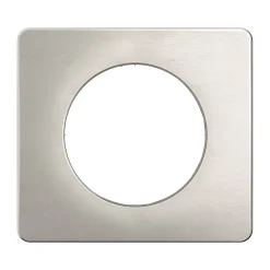 Legrand Plaque de finition 1 poste Céliane CP1721 coloris aluminium satiné l.90 x P.9 x H.82 mm