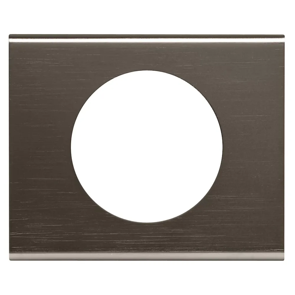 Legrand Plaque De Finition Pour Interrupteur Et Prise À Composer-Plaque de finition 1 poste Céliane 0 690 31 coloris black nickel l.100 x P.8,5 x H.83 mm