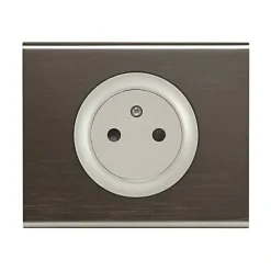 Legrand Plaque De Finition Pour Interrupteur Et Prise À Composer-Plaque de finition 1 poste Céliane 0 690 31 coloris black nickel l.100 x P.8,5 x H.83 mm