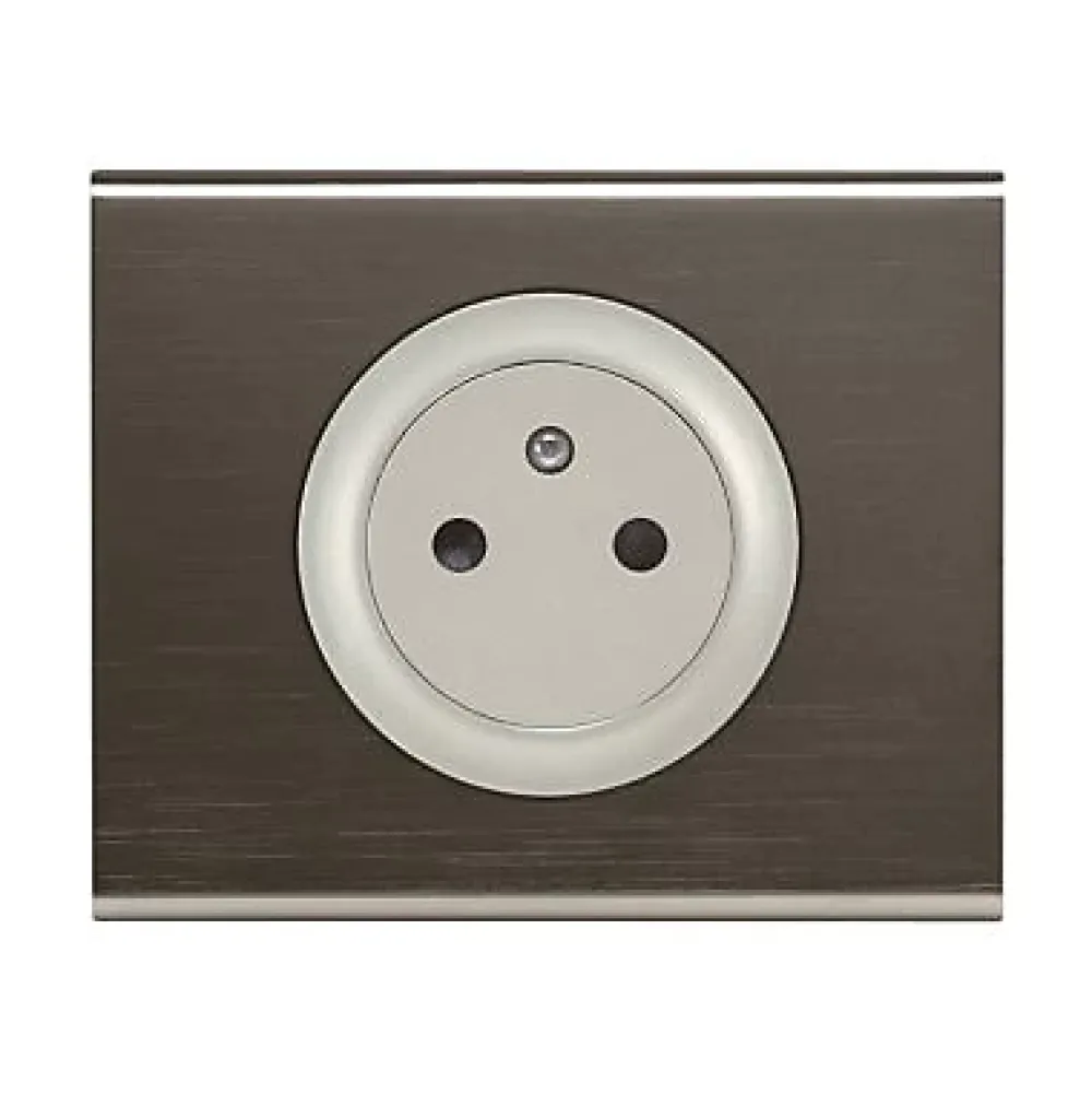 Legrand Plaque De Finition Pour Interrupteur Et Prise À Composer-Plaque de finition 1 poste Céliane 0 690 31 coloris black nickel l.100 x P.8,5 x H.83 mm