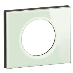 Legrand Plaque De Finition Pour Interrupteur Et Prise À Composer-Plaque de finition 1 poste Céliane 0 693 11 coloris verre kaolin l.100 x P.8,5 x H.82 mm