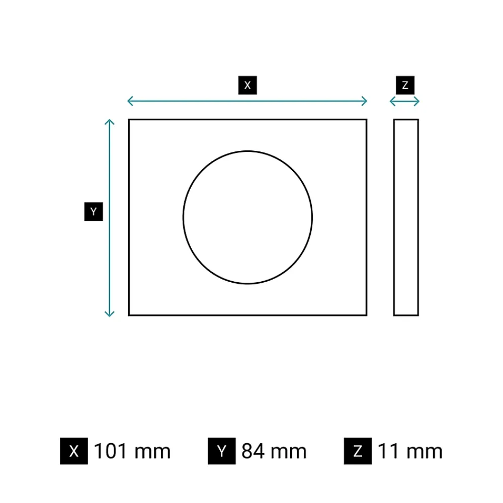 Legrand Plaque De Finition Pour Interrupteur Et Prise À Composer-Plaque de finition 1 poste Céliane 0 693 11 coloris verre kaolin l.100 x P.8,5 x H.82 mm