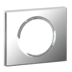 Legrand Plaque De Finition Pour Interrupteur Et Prise À Composer-Plaque de finition 1 poste Céliane 0 691 21 coloris verre miroir l.100 x P.8,5 x H.82 mm