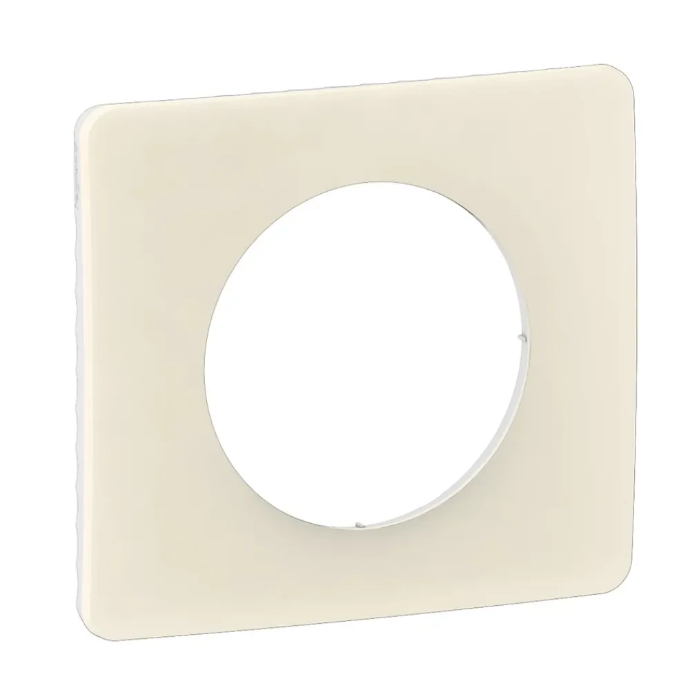 Legrand Plaque de finition 1 poste Céliane CP1121 coloris blanc amande l.90 x P.9 x H.82 mm
