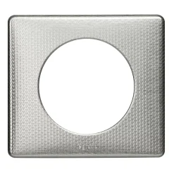 Legrand Plaque de finition 1 poste Céliane 0 988 52 coloris alu snake l.90 x P.8,5 x H.82 mm