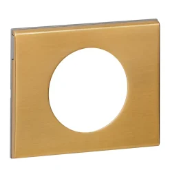 Legrand Plaque De Finition Pour Interrupteur Et Prise À Composer-Plaque de finition 1 poste Céliane 0 691 31 coloris bronze doré l.100 x P.8,5 x H.82 mm