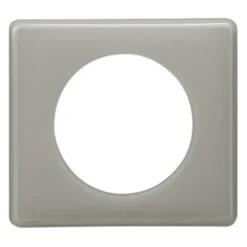 Legrand Plaque de finition 1 poste Céliane 0 988 59 coloris laqué gris perle l.90 x P.8,5 x H.82 mm