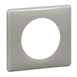 Legrand Plaque de finition 1 poste Céliane 0 988 59 coloris laqué gris perle l.90 x P.8,5 x H.82 mm
