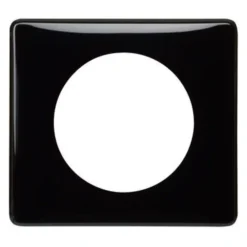 Legrand Plaque de finition 1 poste Céliane 0 988 26 coloris laqué noir l.90 x P.8,5 x H.82 mm