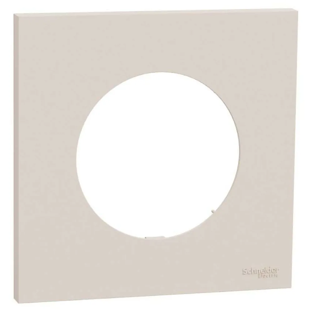 Schneider Electric Plaque de finition 1 poste - Odace - S902702 - Schneider - Beige sable
