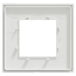 Schneider Electric Plaque De Finition Pour Interrupteur Et Prise À Composer-Plaque de finition 1 poste Unica Déco Essentielle NU600218 coloris blanc l.88,6 x P.10,25 x H.85 mm