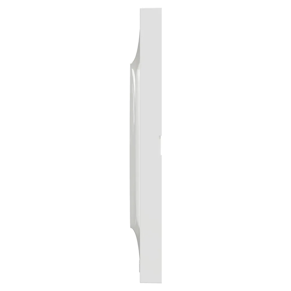 Schneider Electric Plaque de finition 1 poste Odace Styl S520702 coloris blanc l.85 x P.10 x H.85 mm