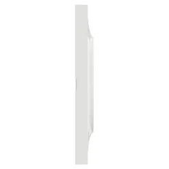 Schneider Electric Plaque de finition 1 poste Odace Styl S520702 coloris blanc l.85 x P.10 x H.85 mm
