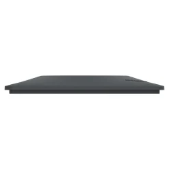 Schneider Electric Plaque de finition 1 poste Ovalis S340702G coloris anthracite avec liseré argent chromé l.87 x P.10 x H.87 mm