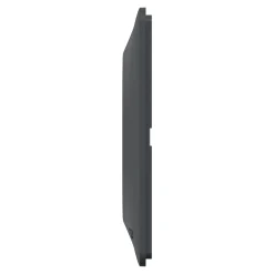 Schneider Electric Plaque de finition 1 poste Ovalis S340702G coloris anthracite avec liseré argent chromé l.87 x P.10 x H.87 mm