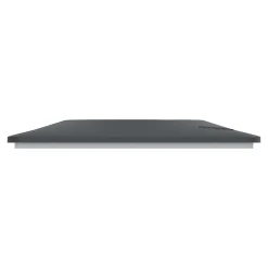 Schneider Electric Plaque de finition 1 poste Ovalis S340702E coloris anthracite avec liseré laiton l.87 x P.10 x H.87 mm