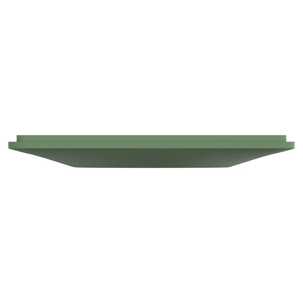 Schneider Electric Plaque de finition 1 poste Ovalis S320702B coloris vert forêt l.87 x P.10 x H.87 mm