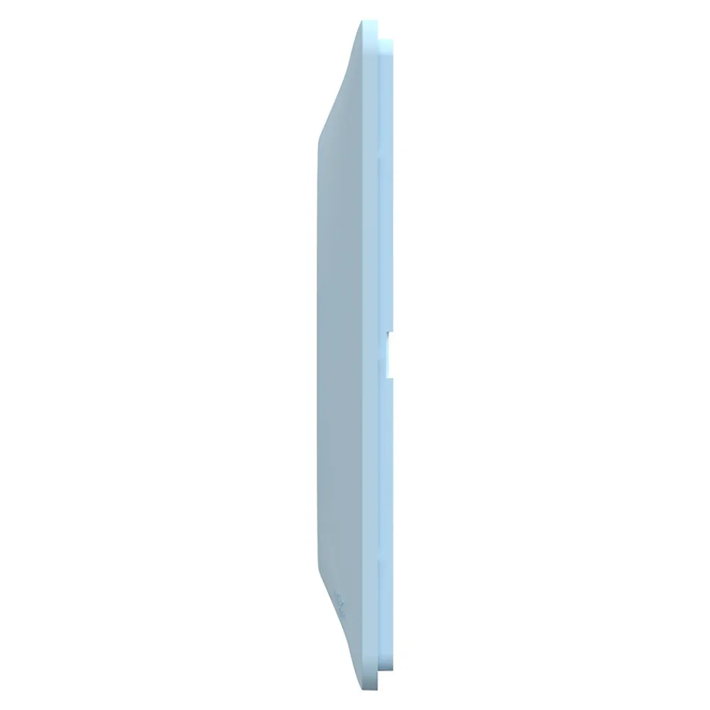 Schneider Electric Plaque De Finition Pour Interrupteur Et Prise À Composer-Plaque de finition 1 poste Ovalis S320702C coloris bleu azurin l.87 x P.10 x H.87 mm