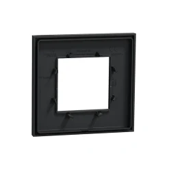 Schneider Electric Plaque De Finition Pour Interrupteur Et Prise À Composer-Plaque de finition 1 poste Unica Déco Essentielle NU600254 coloris anthracite l.88,6 x P.10,25 x H.85 mm