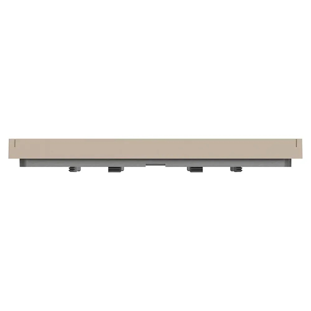 Schneider Electric Plaque de finition 1 poste Unica Déco Essentielle NU600226 coloris taupe l.88,6 x P.10,25 x H.85 mm
