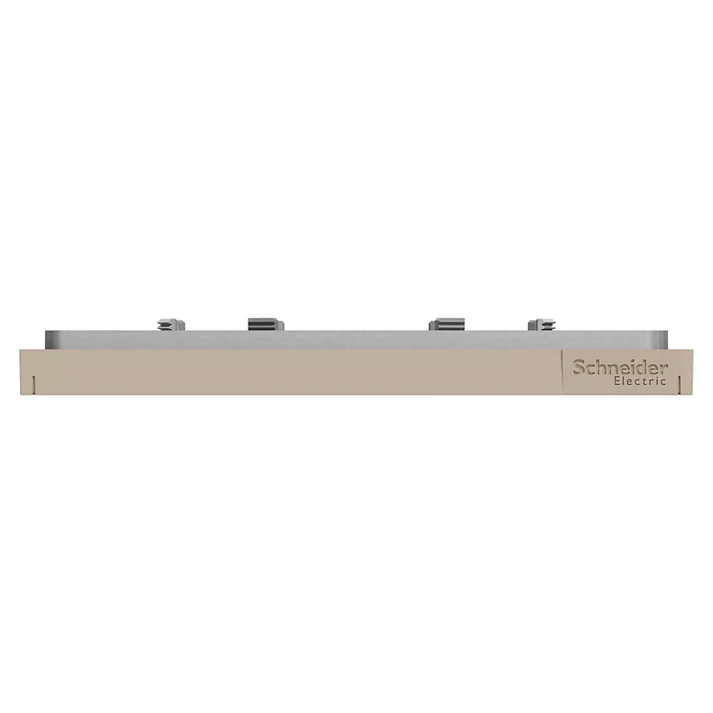 Schneider Electric Plaque de finition 1 poste Unica Déco Essentielle NU600226 coloris taupe l.88,6 x P.10,25 x H.85 mm
