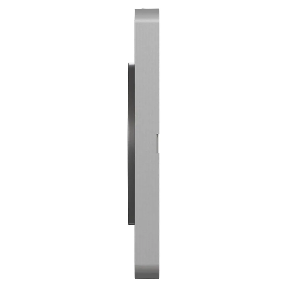Schneider Electric Plaque de finition 1 poste Odace Touch S530802 coloris aluminium l.85 x P.10 x H.85 mm