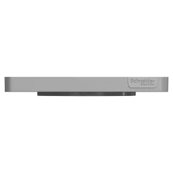 Schneider Electric Plaque de finition 1 poste Odace Touch S530802 coloris aluminium l.85 x P.10 x H.85 mm