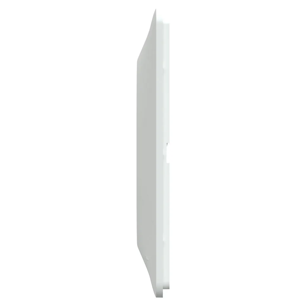 Schneider Electric Plaque de finition 1 poste Ovalis S320702 coloris blanc l.87 x P.10 x H.87 mm