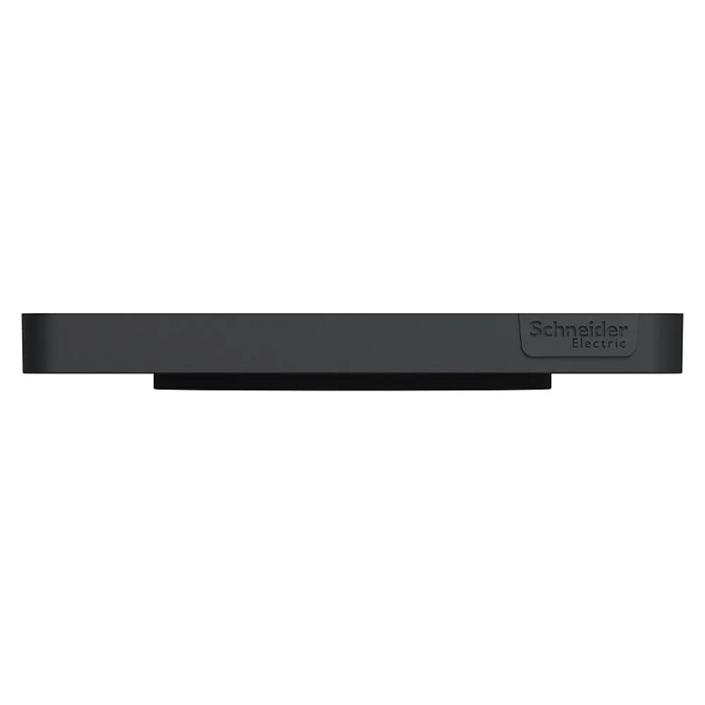 Schneider Electric Plaque De Finition Pour Interrupteur Et Prise À Composer-Plaque de finition 1 poste Odace Touch S54C802 coloris anthracite avec liseré anthracite l.85 x P.10 x H.85 mm