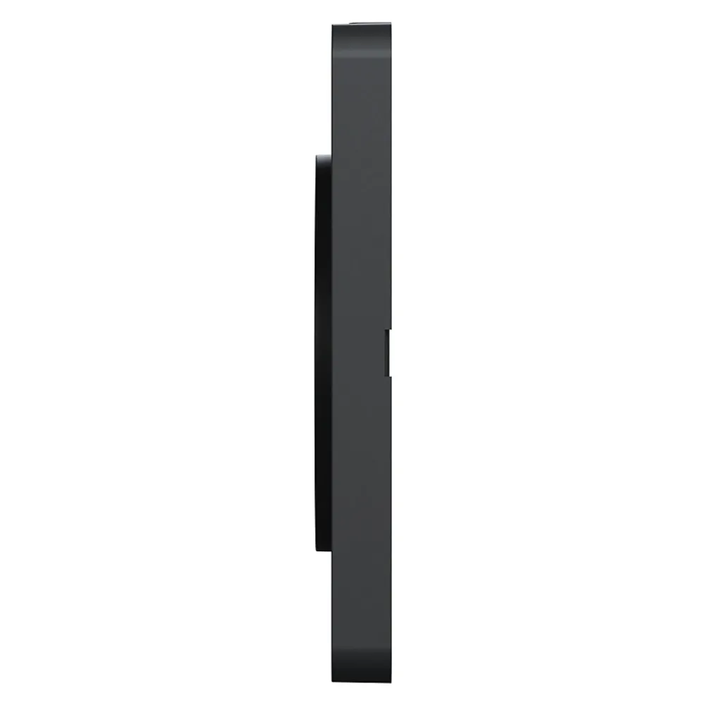Schneider Electric Plaque De Finition Pour Interrupteur Et Prise À Composer-Plaque de finition 1 poste Odace Touch S54C802 coloris anthracite avec liseré anthracite l.85 x P.10 x H.85 mm