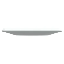 Schneider Electric Plaque De Finition Pour Interrupteur Et Prise À Composer-Plaque de finition 1 poste Ovalis S320702D coloris blanc avec liseré laiton l.87 x P.10 x H.87 mm
